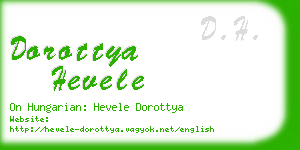 dorottya hevele business card